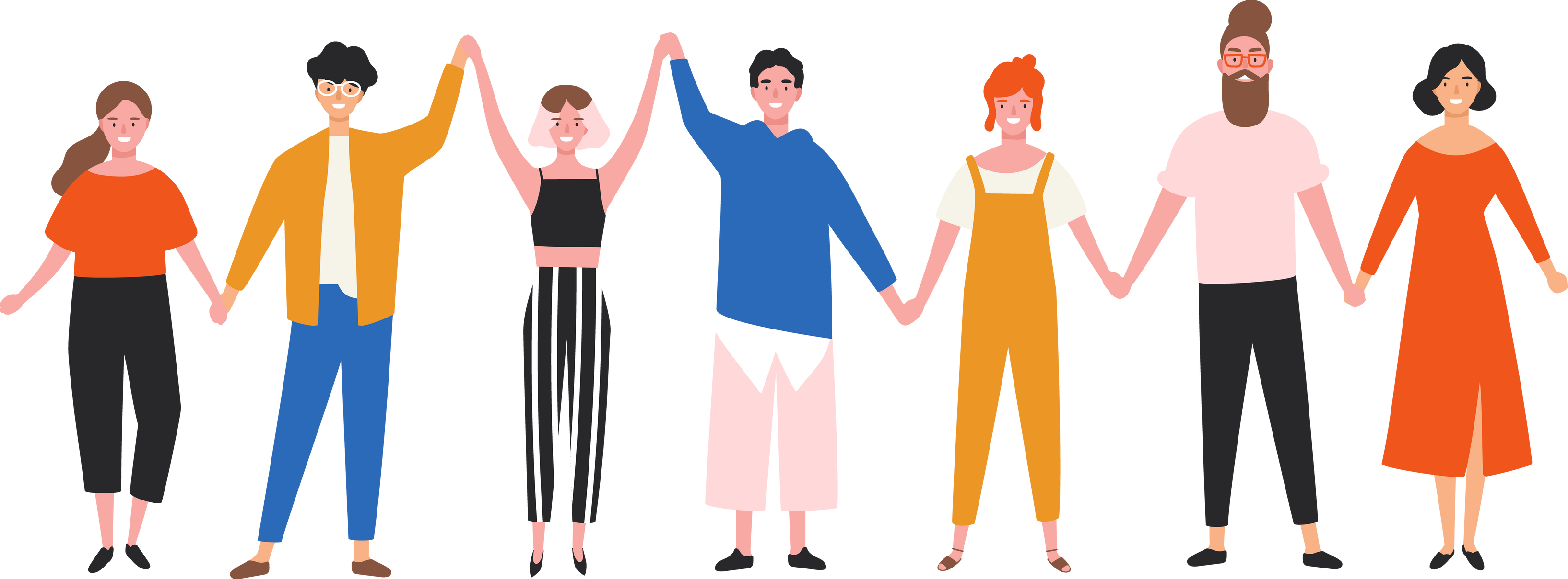 Community Holding Hands